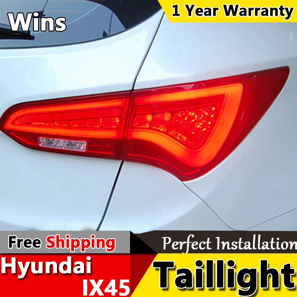Победы огни для Hyundai IX45 Задние Фонари Новый SantaFe СВЕТОДИОДНЫЕ Лампы ДРЛ +
