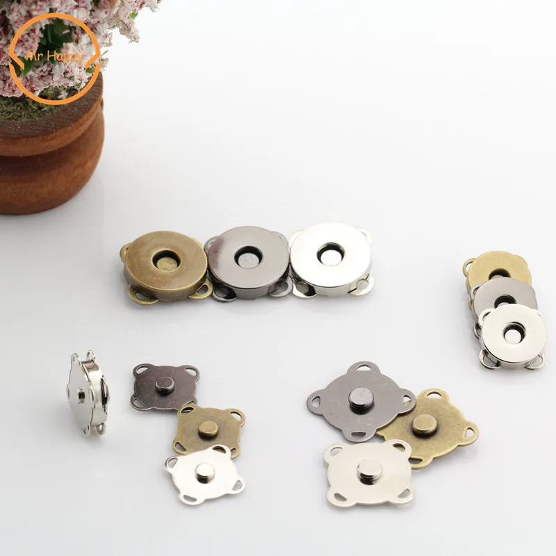 

High quality 10sets/lot sew on metal magnetic Snaps button for overcoat bag garment accessories scrapbooking DIY