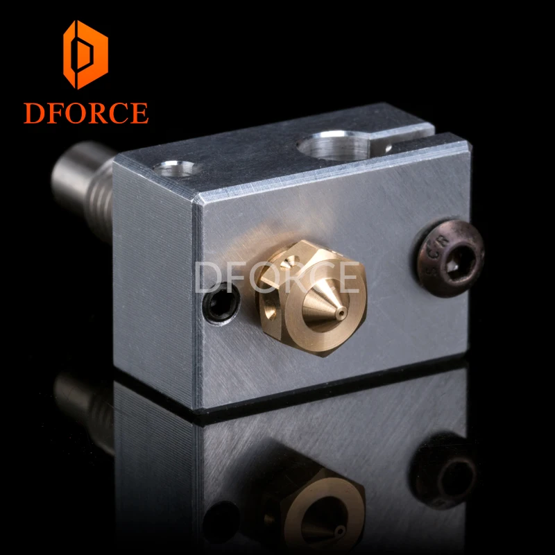 DFORCE высокое качество изготовление на заказ Золотой радиатор hotend V6 сопло J