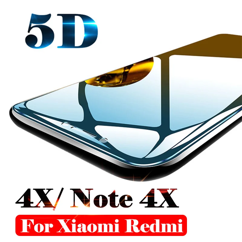 5D Защитное стекло для xiaomi redmi note 4x xiomi x4 закаленное xaomi mi note4x notex4 полная защита