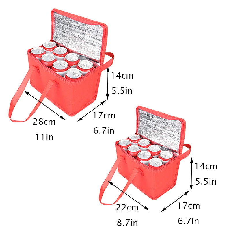 Портативная Сумка кулер для пикника хранения свежей пищи в бутылке