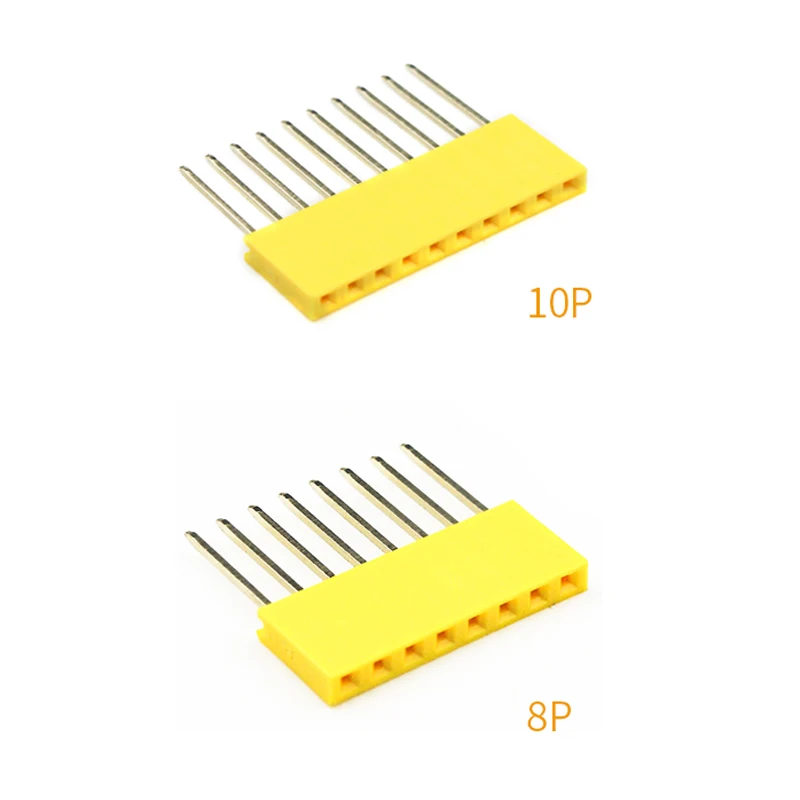 60 шт. цветные однорядные прямые контактные разъемы 2 54 мм 11 мм|Соединители| |