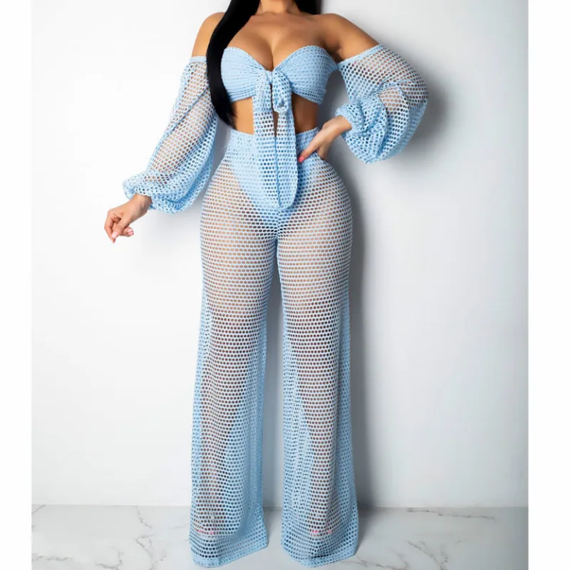 Летний женский сетчатый купальник бикини купальный костюм с одним вырезом