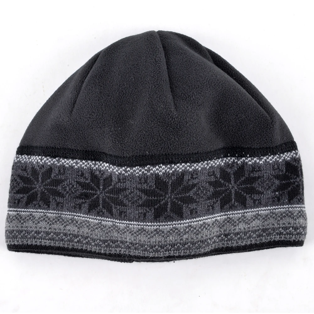 Мужские Skullies для катания на коньках, толстая дизайнерская шапочка со снежинками, вязаные кепки для мальчиков, шапочки, зимние плюшевые шапки для мужчин