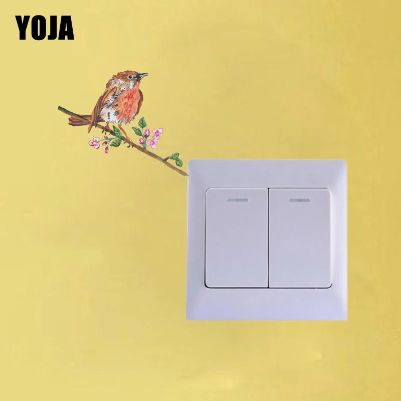 YOJA Coolest уникальный Декор птиц настенный стикер для выключателя гостиной спальни