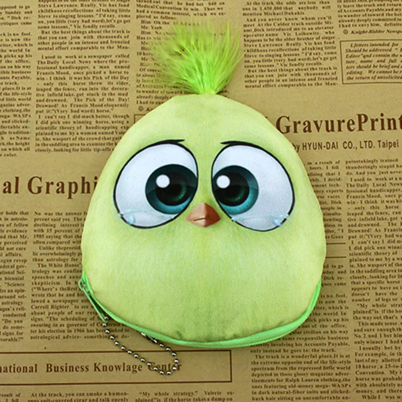 2018 Высокое качество Акция 3D Овальные принты Милая птичка Детский Мини Кошелек