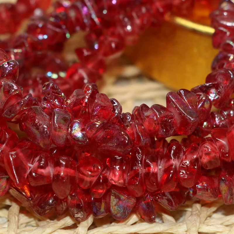 Красные нефриты радужной расцветки опт фишки для самородков неровный гравий 5-7