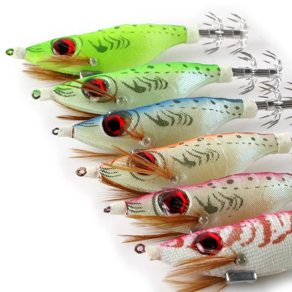 24 шт. светится в темноте Морская Рыбалка приманки кальмары Каракатица