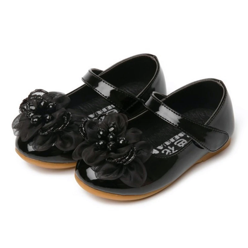 Высококачественные детские кожаные туфли для девочек сандалии принцессы