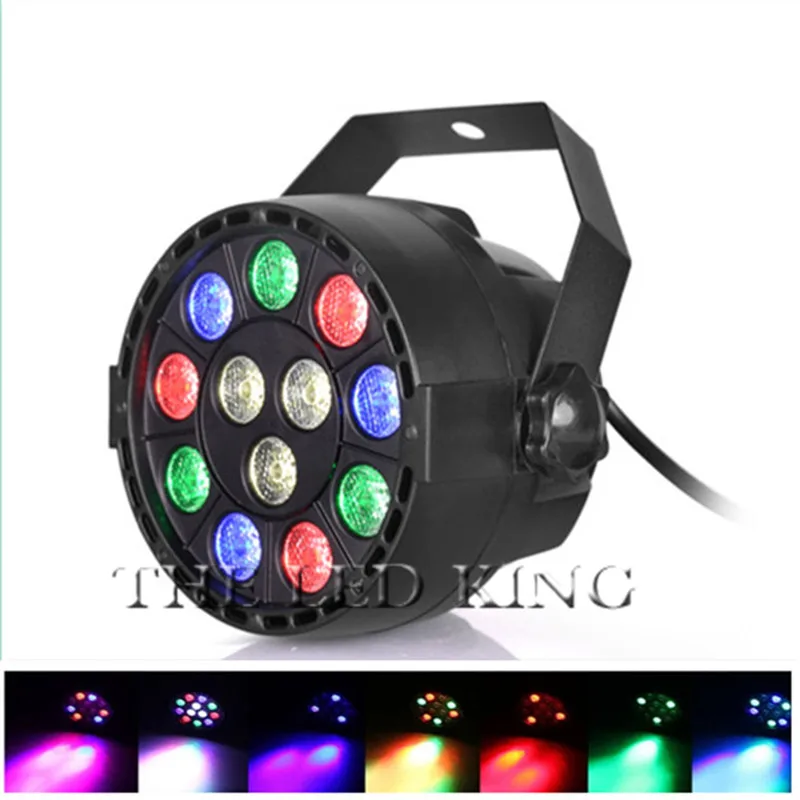 10 шт. Профессиональные светодиодные сценические огни 12 RGB PAR LED DMX сценическое