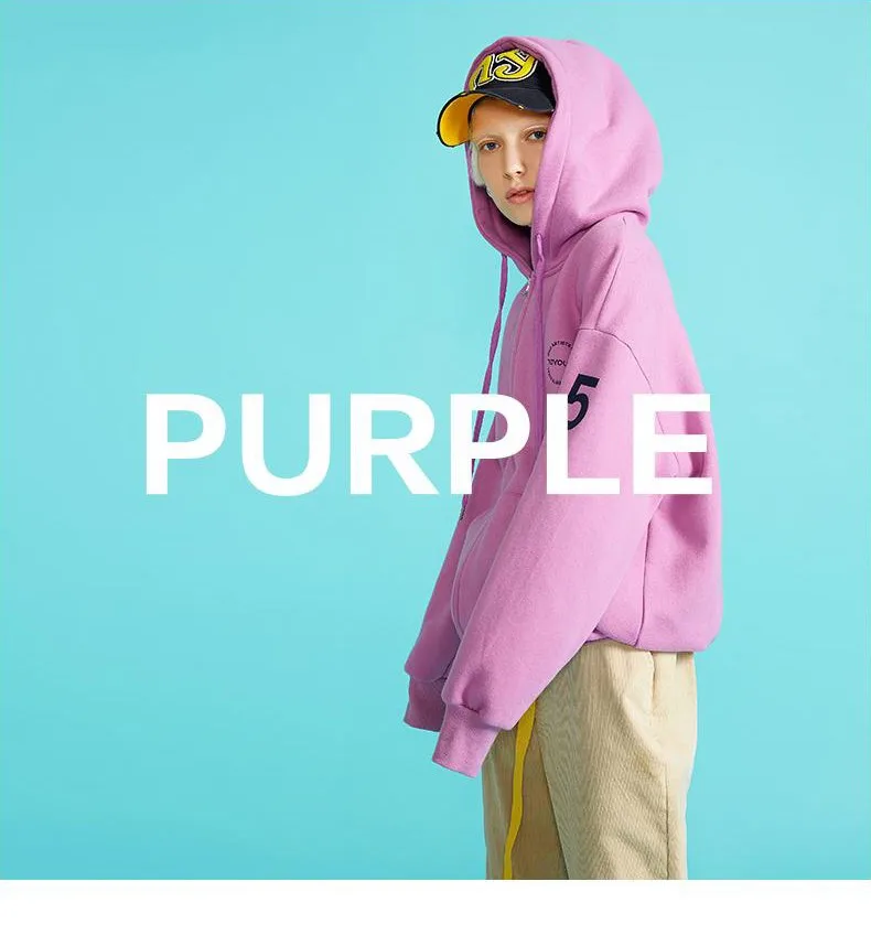 Toyouth Осень корейский сплошной Zip-up Для женщин толстовка свободные Повседневное карман кардиган толстовки Moletom Feminino Bluzy Damskie