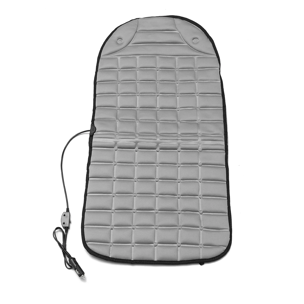 1PCS Grey 12 В Unversal подогреваемый Чехол подушки сиденья автомобиля для зимы теплая зимняя Бытовая Подушка cardriver Подогрев сиденья Подушка для VW - Название цвета: 1PCS Grey