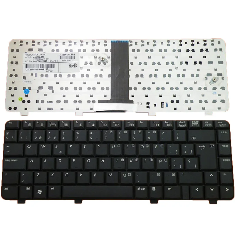 SP/испанская клавиатура для ноутбука HP 6520S 6720S 540 550, черная сменная клавиатура для ремонта компьютера, ноутбука