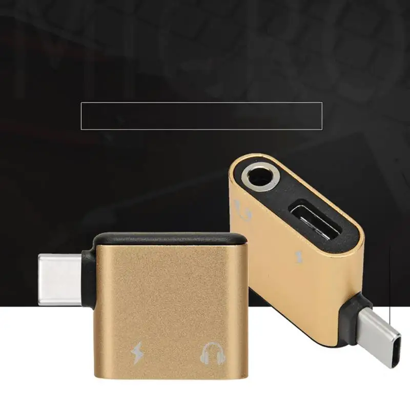USB Type-C To 3.5mm Audio Jack AUX Earphone two-way Straight Angle Converter Adapter Mobile Phone Music Accessories | Электроника