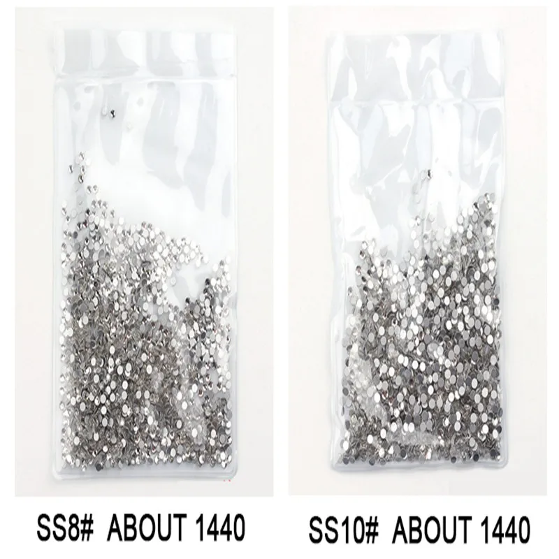 

SS3 - SS40 1440PCS Hotfix Flat Manicure Charm Crystal Stone Strass Nail Rhinestone DIY Nail Art Rhinestone Q2 F303