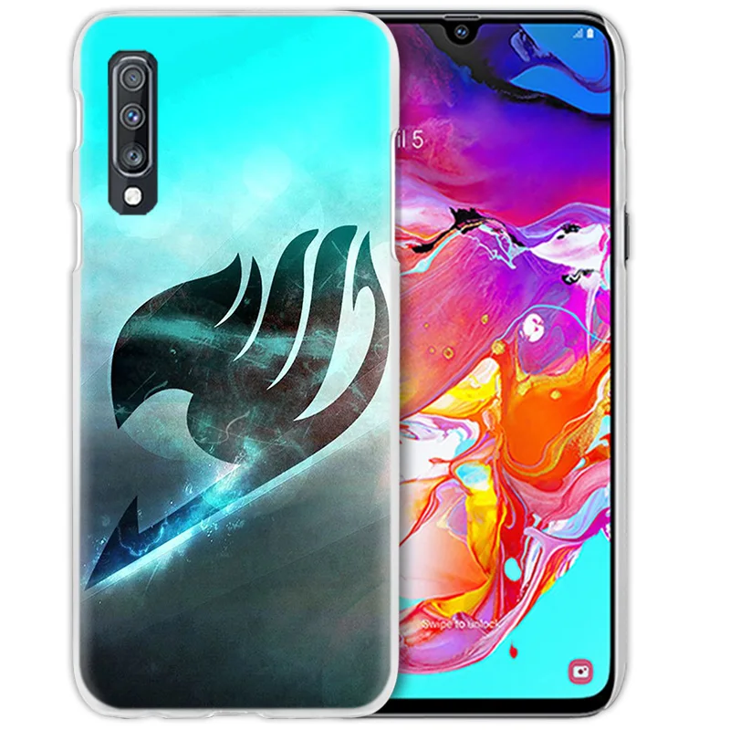 Чехол с хвостом Феи для samsung Galaxy A50 A70 A20e A40 A30 A20 A10 A8 A6 Plus A9 A7 жесткий прозрачный чехол для телефона из поликарбоната с аниме