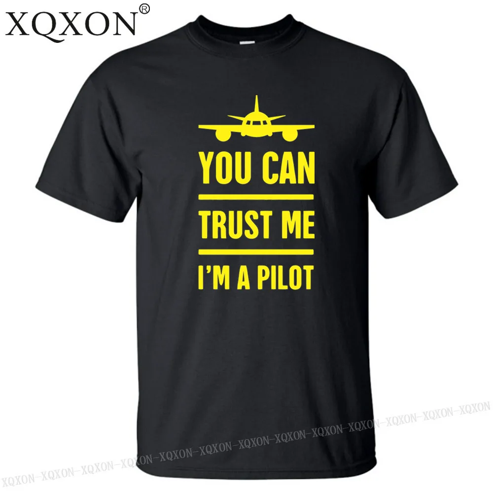 Футболка New-Trust Me I'm a Pilot дизайнерская мужская футболка с принтом хлопковая