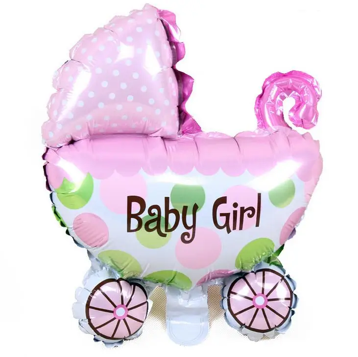 Шары воздушные фольгированные для новорожденных мальчиков и девочек 80*100 см 108 шт.