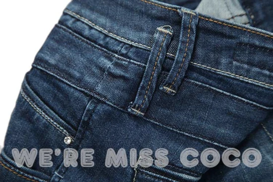 2013 New Sexy Skinny Mid Rise Double Waist 9-length Jeans for Ladies Women |