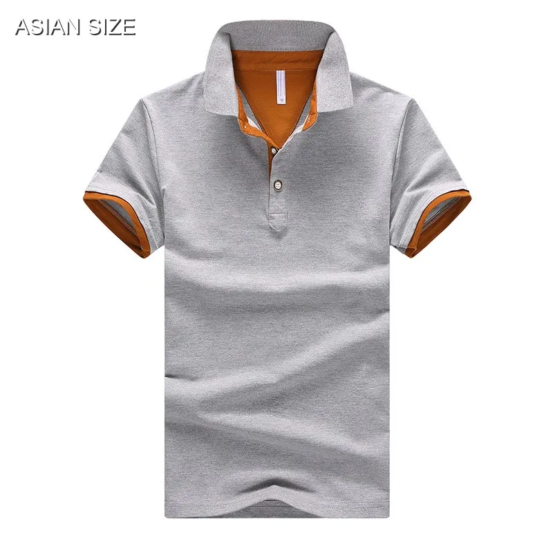 CHECK SIZE TABLE G Летняя рубашка поло с коротким рукавом, Мужская M-4XL, Азиатский размер 11, одноцветная на выбор - Цвет: CHECK SIZE TABLE G