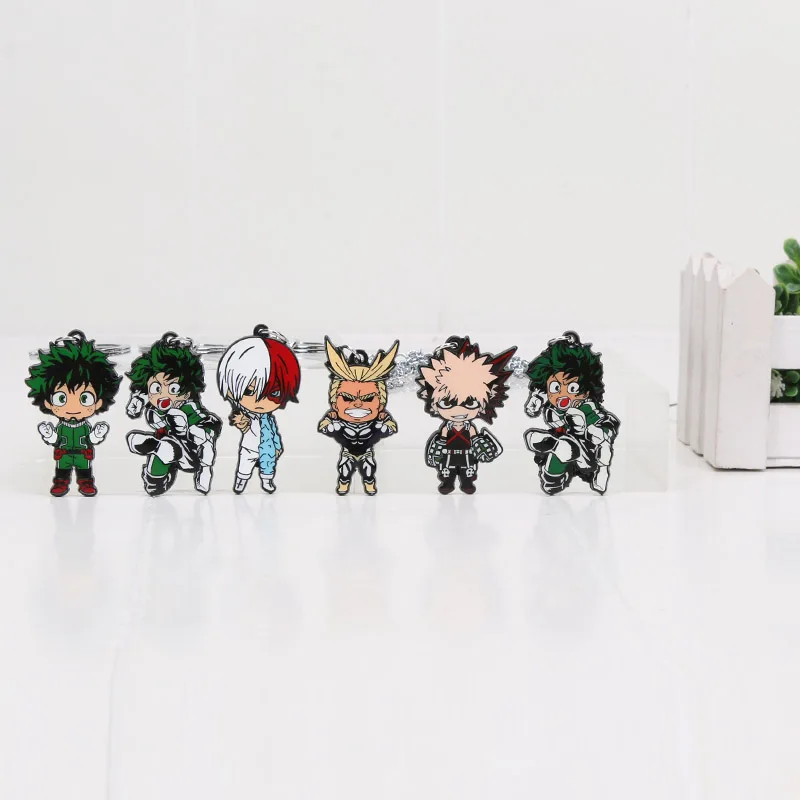 

9.5cm My Hero Academia keyring keychain necklace Bakugou figure toys