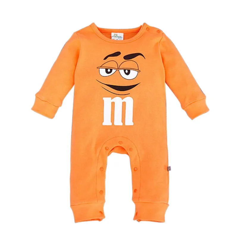 Newborn Baby Rompers Cartoon Autumn Long Sleeve Cute Cotton Boy Girl Jumpsuits Clothes 0-18M Climb Rompe | Мать и ребенок