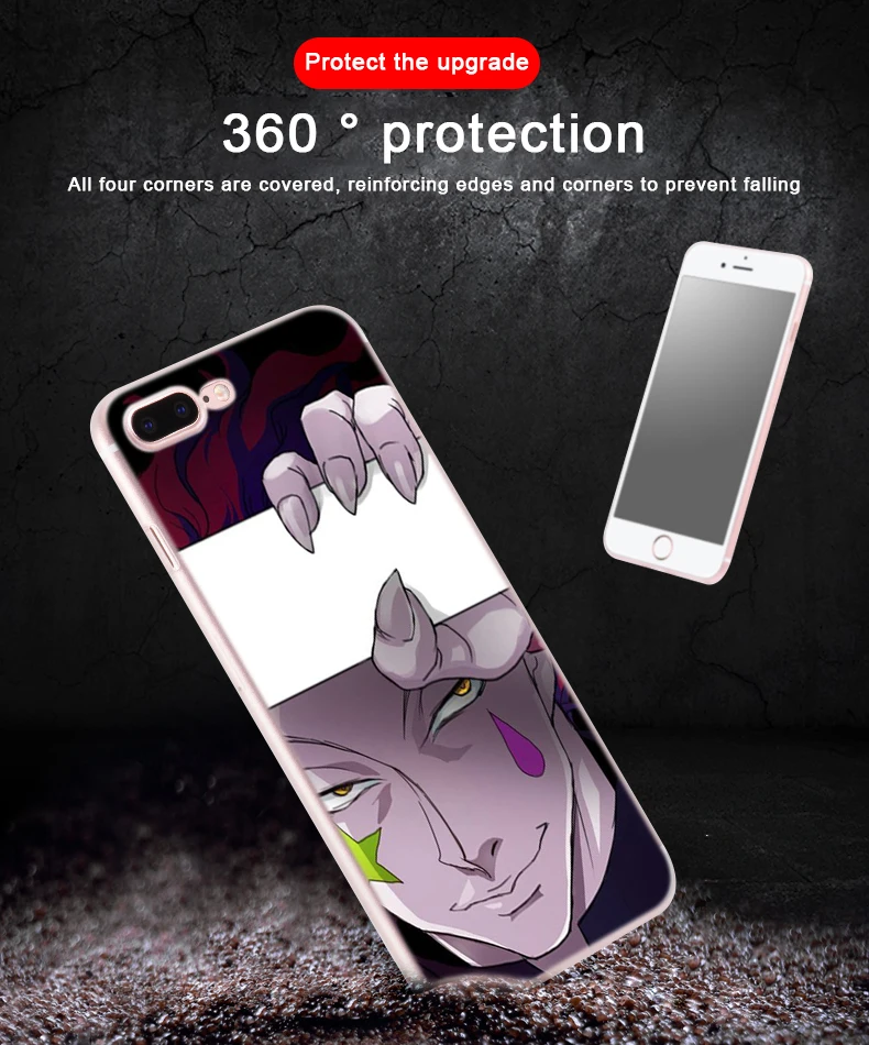 Мягкий чехол из ТПУ для iPhone 12 Mini 11 Pro XS Max XR X 8 7 6 Plus 5S SE S Обложка Hunter Anime 2020 | Мобильные
