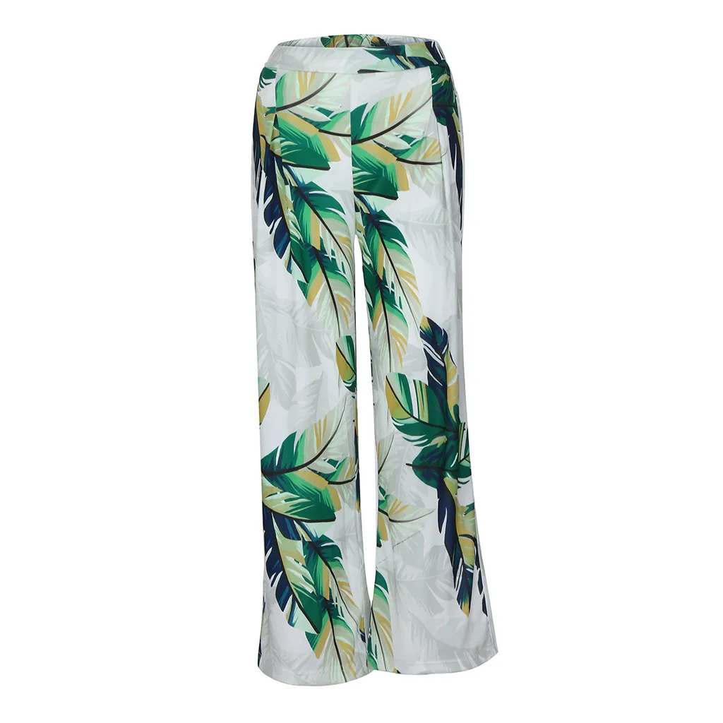 Женские летние широкие брюки больших размеров деловые повседневные свободные