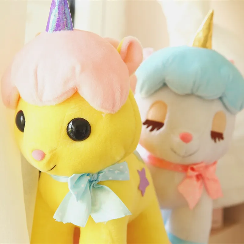 

hot 1pc 40cm Dream Girl Style Unicorn Plush Toy Lovely Stuffed Animal Horse Doll for Kids Children Birthday Gift Brinquedos