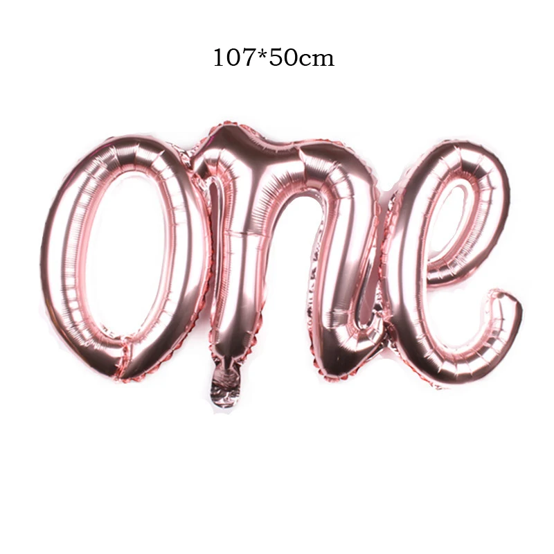 Gender Reveal Baby Boy Girl Letter Balloons Kids 1st Birthday Party Decoration Jumbo One Birthday Foil Balloon Baby Shower