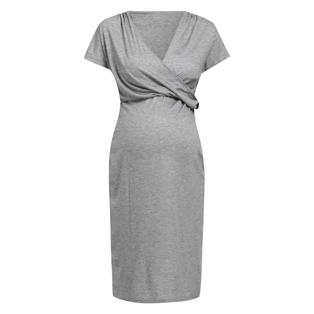 Ночная рубашка с коротким рукавом для беременных Одежда беременных|Платья| |