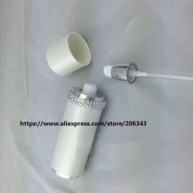100 мл жемчужно белый акрил/пластиковая бутылка для