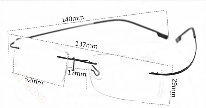 Новинка 2017 брендовая светильник титановая оправа для очков Мужская стойка без