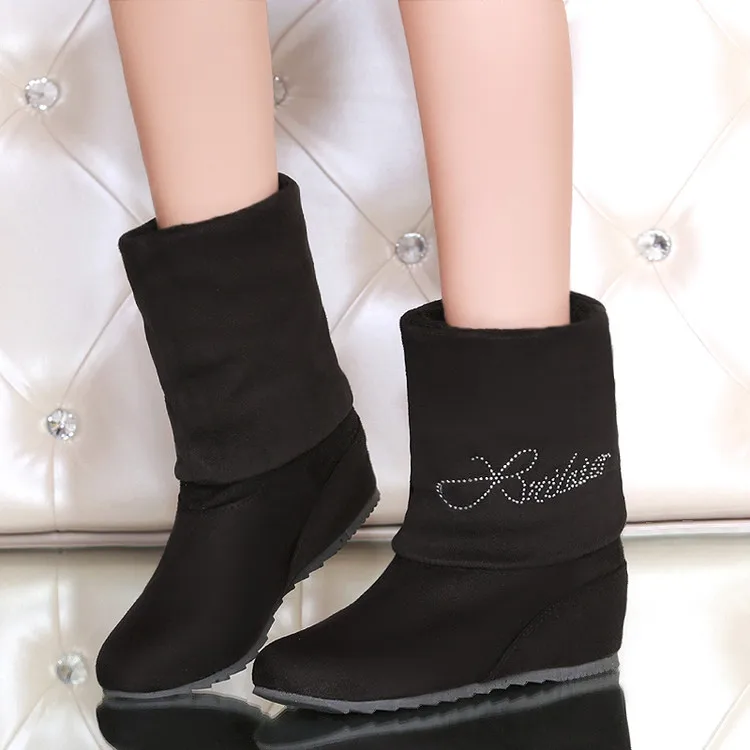 Женские высокие сапоги с круглым носком большие размеры 34 47|long boots|winter bootsbotas mujer |