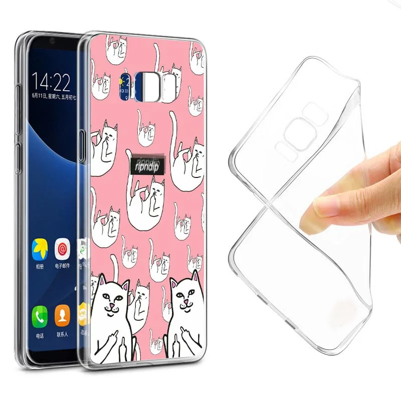 KISSCASE Ripndipp Cat Чехол для iPhone 7 8 Plus чехол мультяшный Кот 6 S X XS MAX XR 5 5S SE силиконовые