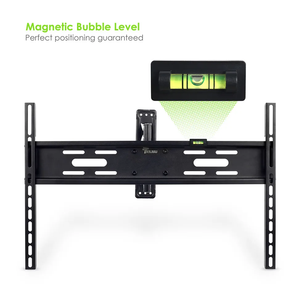 EU Stock Telmu TVM003 TV Wall Mount Bracket Cantilever Arm Tilt Feature for 32 to 70 Inch LED LCD 3D 4K Plasma Screen |