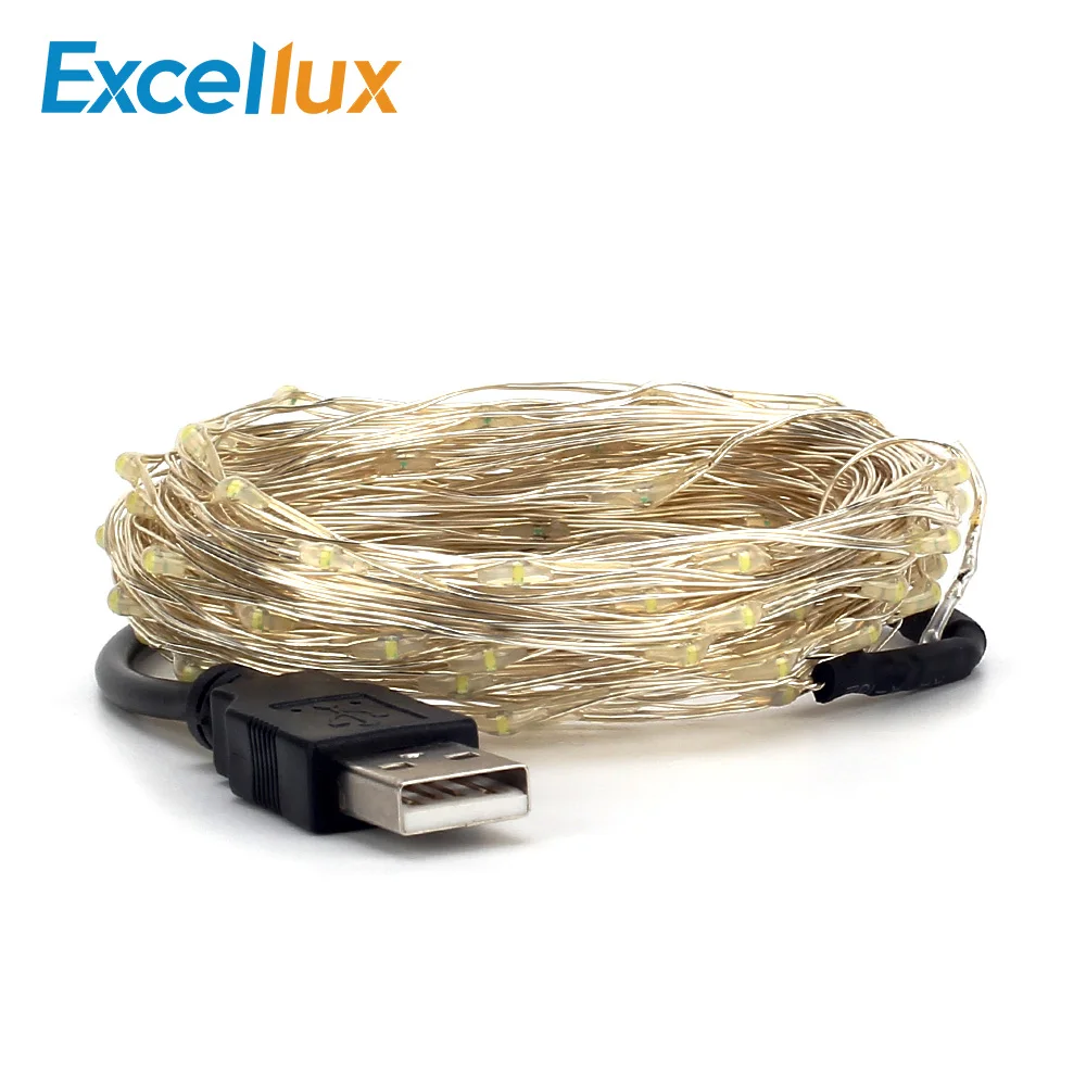 Сказочные огни DC5V 5 м/50 светодиодов USB СВЕТОДИОДНАЯ Гирлянда водонепроницаемый