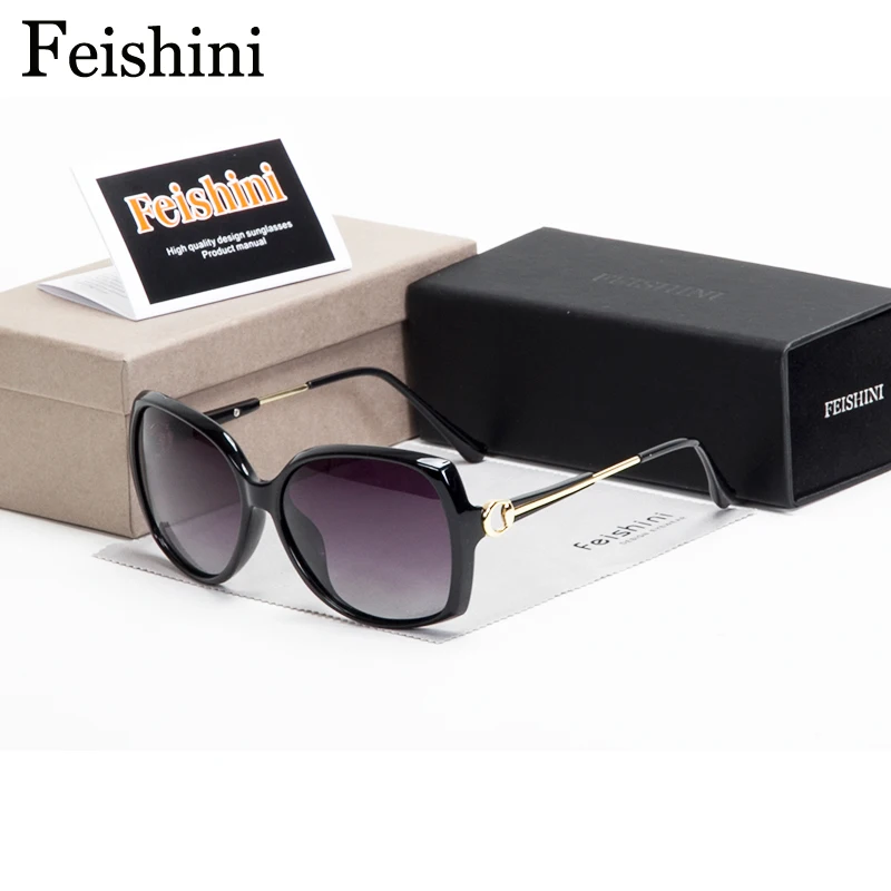 FEISHINI 2114, защита от усталости, UV400, безопасные солнцезащитные очки, женские,, сексуальные, Бабочка, солнцезащитные очки, женские, поляризационные, винтажные, роскошные