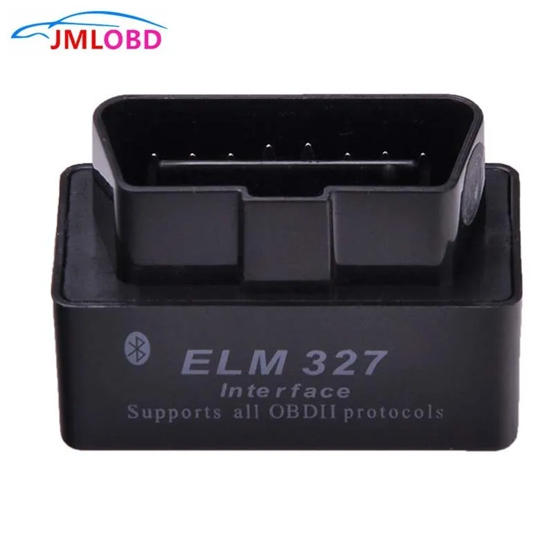 Черный Последняя версия V1.5 Супер Мини ELM327 Bluetooth OBD OBD2 беспроводной ELM 327 Многоязычный интерфейс для Android Torque/PC - Цвет: Черный