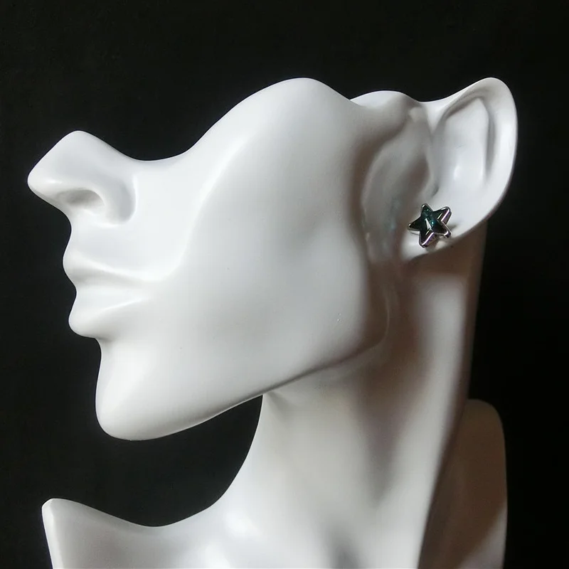 Шпильки Хрустальная звезда серьги 2017 для Для женщин Обувь девочек Jewelry блестящие