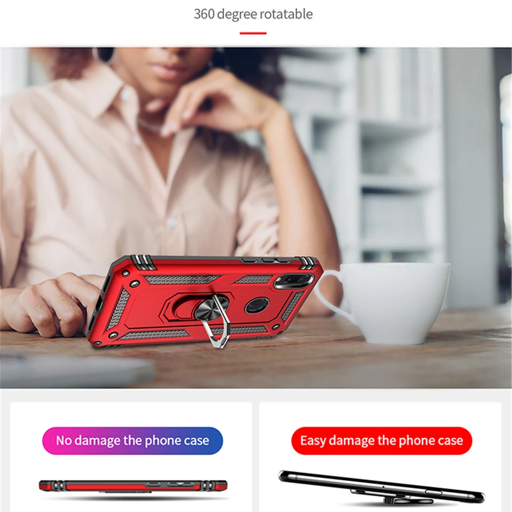 Metal Magnetic Ring Case For Samsung Galaxy A70 A50 A80 A90 A60 A40 A30 A20 A10 A40S A20E A10E Shield Shockproof Cover | Мобильные