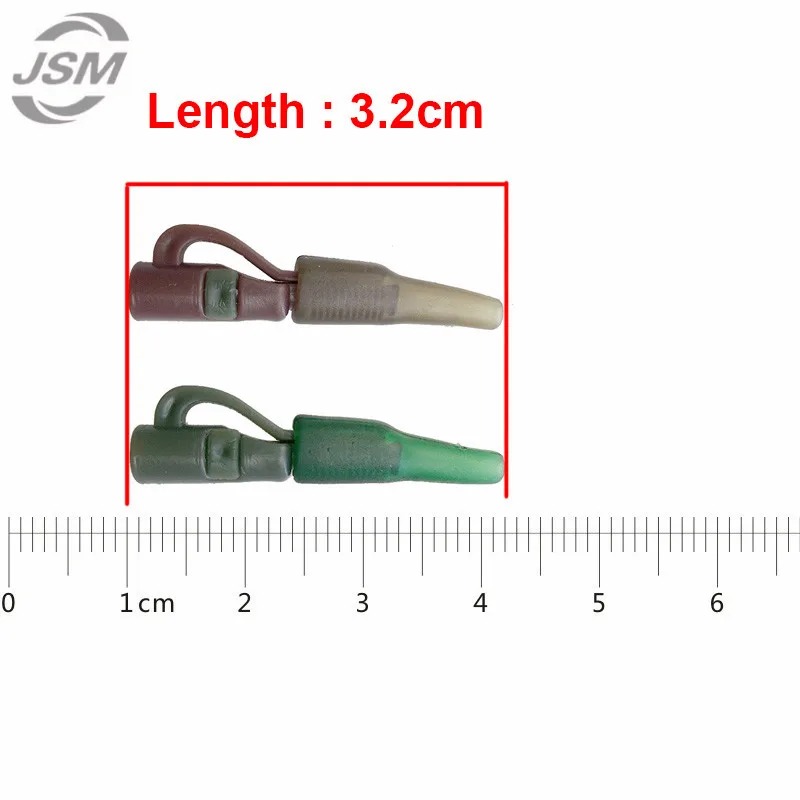 JSM 100 шт. 3 2 см защитные свинцовые зажимы с штифтовой трубкой зеленый кофе ABS