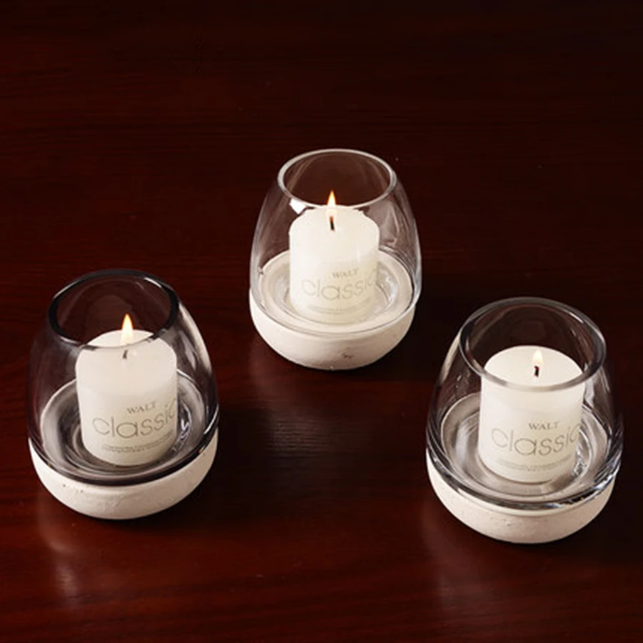 Подсвечники Votive Tealight стеклянный Рождественский скандинавский винтажный Photophore