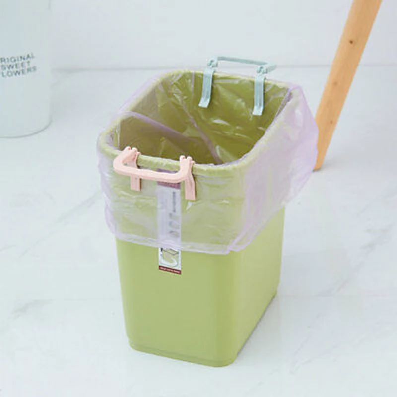 2 шт./компл. практические мусорный бак зажим Пластик мешок неподвижной заклепкой