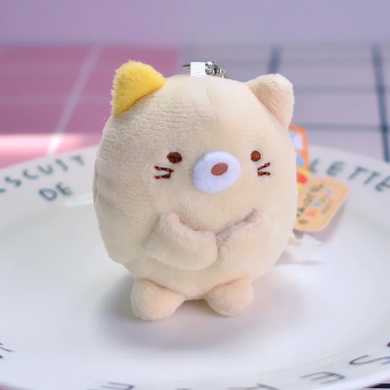 1 шт. Sumikko gurashi домашние Мультяшные плюшевые куклы брелок пушистый кукольный брелок игрушки брелок подвеска унисекс подарки Новинка - Цвет: see chart
