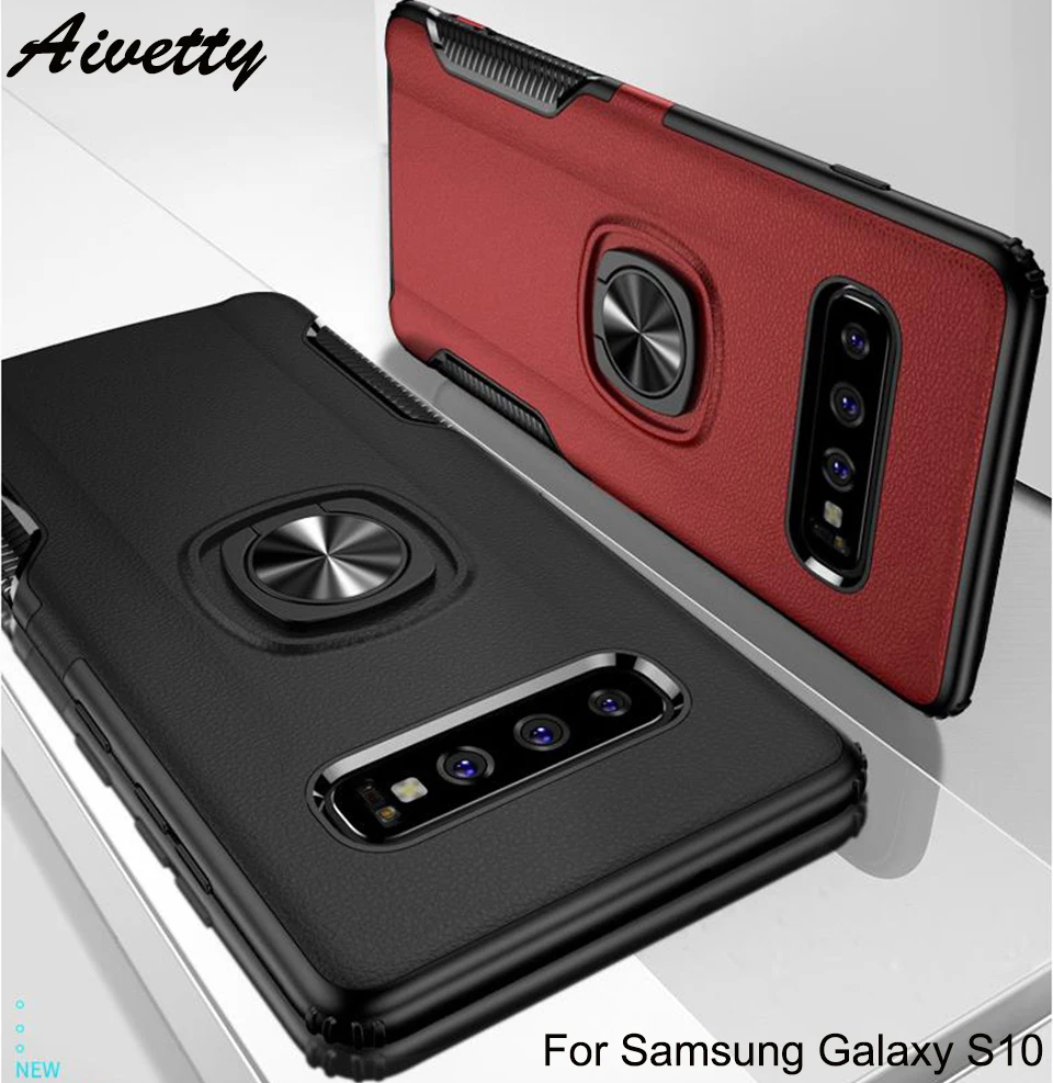 Подставка держатель телефона чехол для samsung Galaxy S10 M10 M20 J4 2018 PC & TPU бизнес