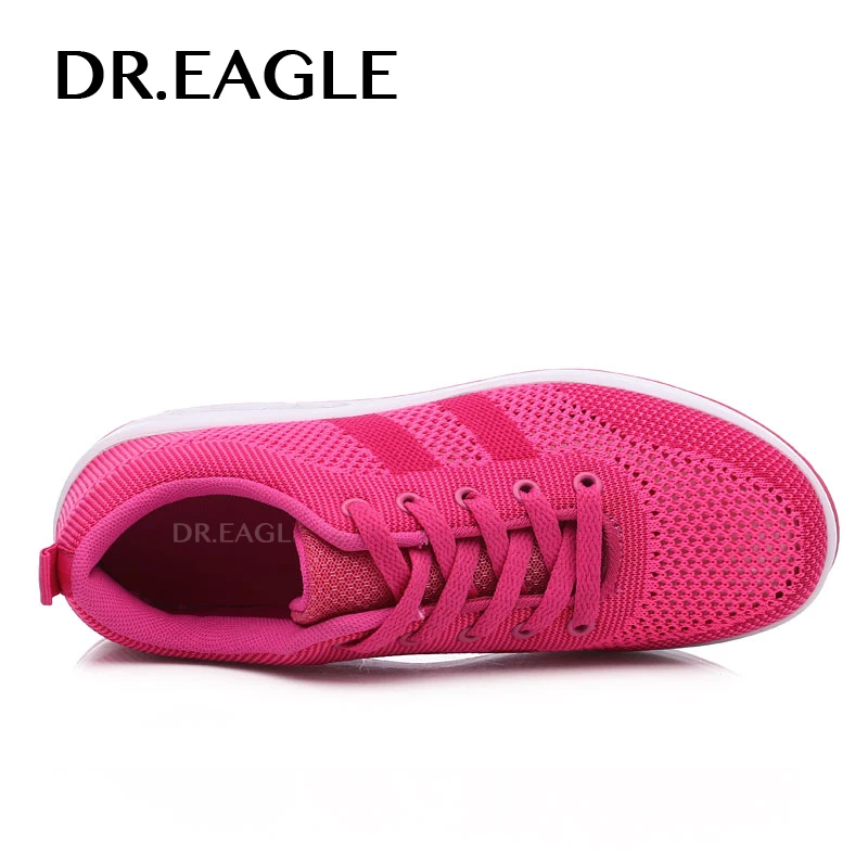 Женские кроссовки для бега DR.EAGLE спортивные белого цвета без потери веса с