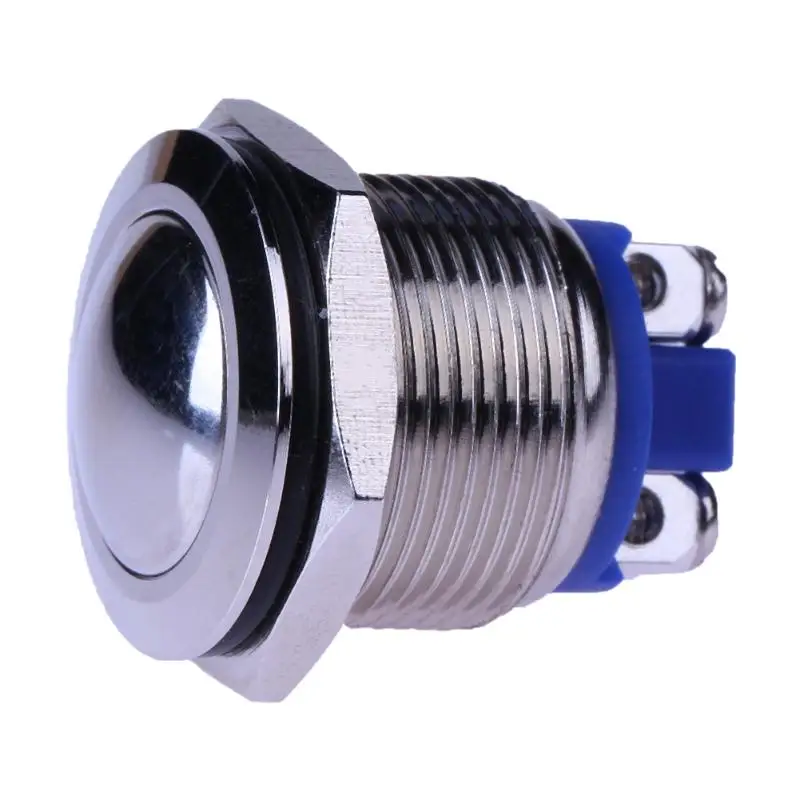 19 мм Водонепроницаемый автомобиля металлический кнопочный переключатель