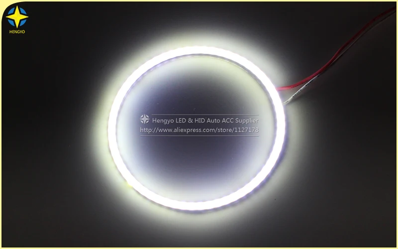 2x ангельские глазки Led COB Halo Кольцо для автомобиля DRL дневные ходовые огни 60 70 80 90 100