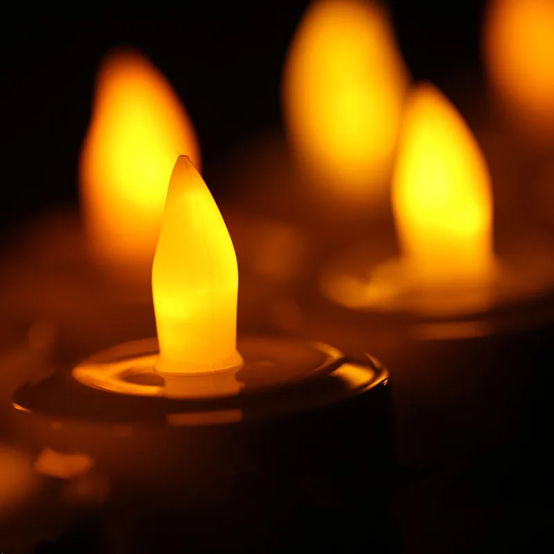 С дистанционным управлением 12 шт. Перезаряжаемые Беспламенного Чай светильник